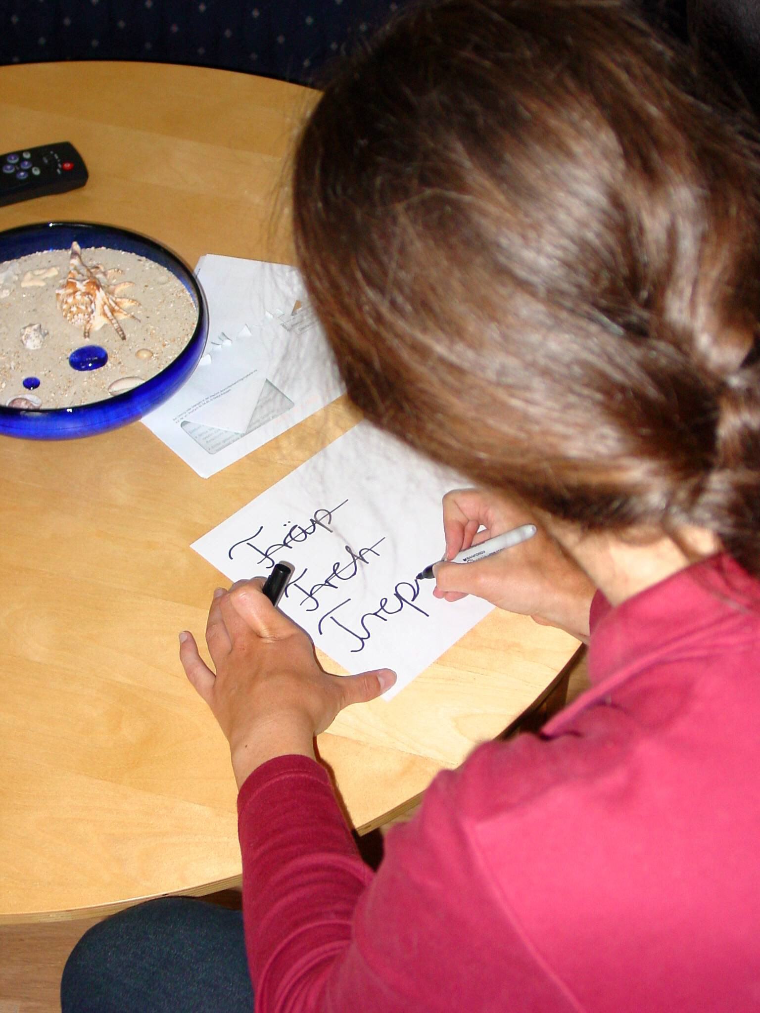 Analphabetin hoch (IdS).